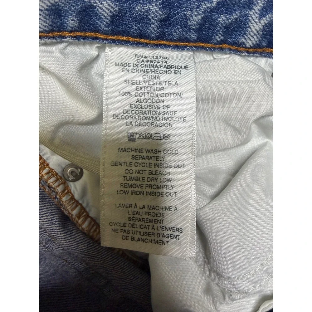 True Religion Jeans Mens 33 Blue Vinny Ultra Baggy Distressed Acid Wash Y2K